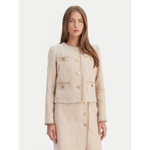 Luisa Spagnoli Marynarka Vasari 542790 Beżowy Regular Fit ze sklepu MODIVO w kategorii Marynarki damskie - zdjęcie 188385643