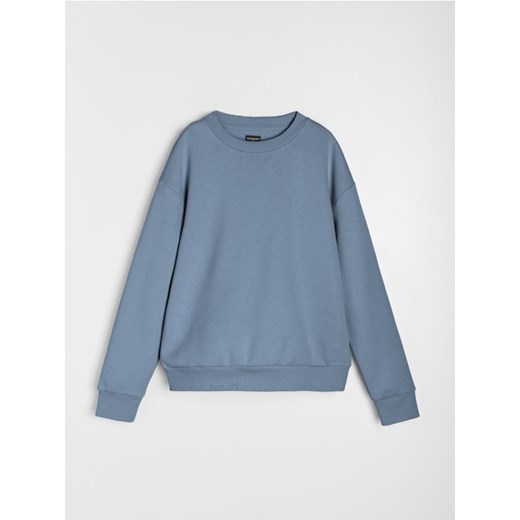 Sinsay - Bluza crewneck basic - niebieski ze sklepu Sinsay w kategorii Bluzy męskie - zdjęcie 188389454