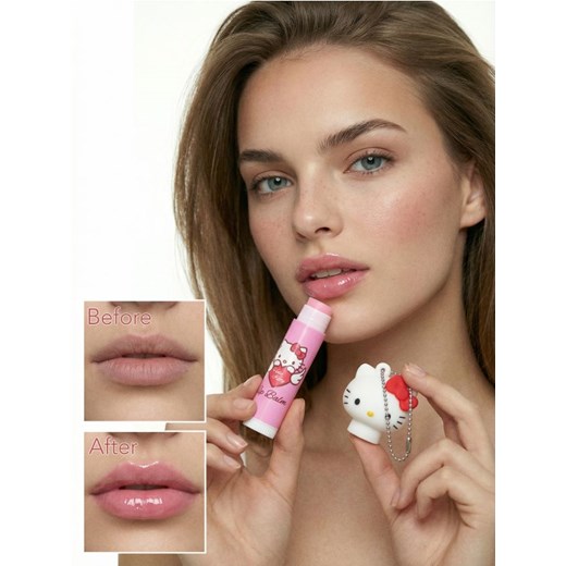 Sinsay - Balsam do ust o zapachu malinowym - różowy ze sklepu Sinsay w kategorii Błyszczyki do ust - zdjęcie 188389460