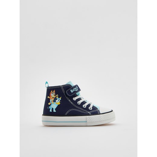 Reserved - Bawełniane trampki Bluey - granatowy ze sklepu Reserved w kategorii Trampki dziecięce - zdjęcie 188404200
