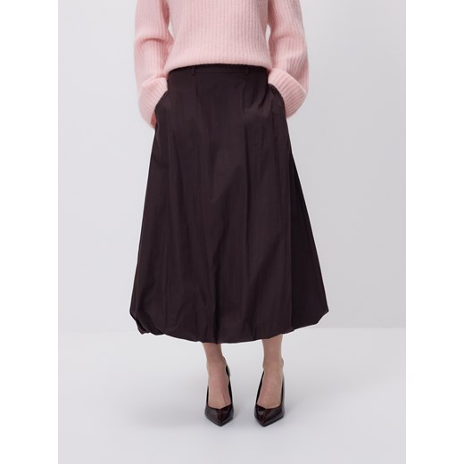 Reserved - Spódnica bombka - brązowy Reserved M Reserved