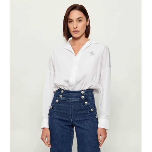 GUESS Body CARMELA | Regular Fit | z dodatkiem jedwabiu ze sklepu Gomez Fashion Store w kategorii Bluzki damskie - zdjęcie 188409952