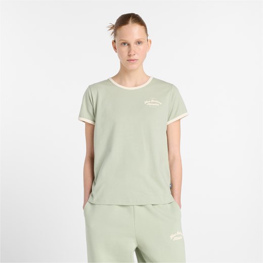 Koszulka damska New Balance WT53524GAS – zielona ze sklepu New Balance Poland w kategorii Bluzki damskie - zdjęcie 188413434