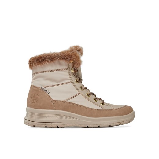 Śniegowce Rieker L7742-62 Beżowy ze sklepu eobuwie.pl w kategorii Śniegowce damskie - zdjęcie 188416944