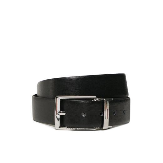 Pasek Męski Tommy Hilfiger Business 3.5 Rev AM0AM10676 Czarny ze sklepu eobuwie.pl w kategorii Paski męskie - zdjęcie 188417071
