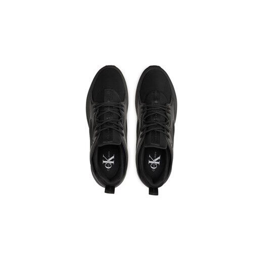 Sneakersy Calvin Klein Jeans Retro Tennis Low Laceup Mtl YM0YM00991 Czarny 42 eobuwie.pl