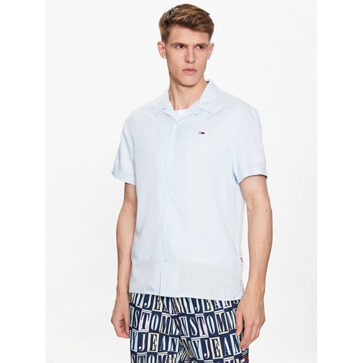 Tommy Jeans Koszula DM0DM15936 Błękitny Classic Fit ze sklepu MODIVO w kategorii Koszule męskie - zdjęcie 188418751