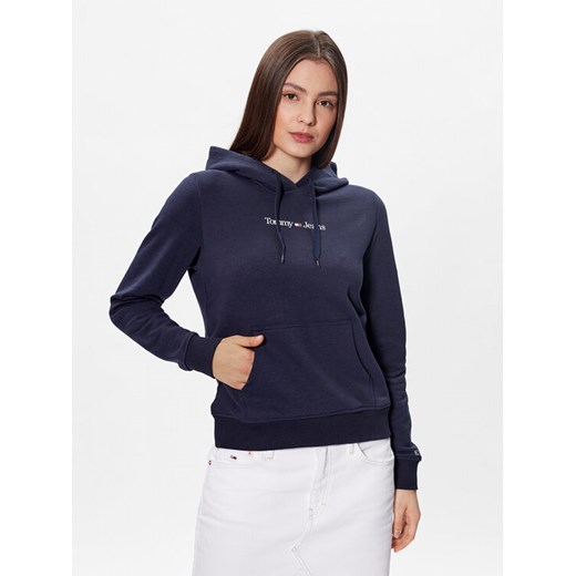 Tommy Jeans Bluza Serif Linear DW0DW15649 Granatowy Regular Fit ze sklepu MODIVO w kategorii Bluzy damskie - zdjęcie 188418834