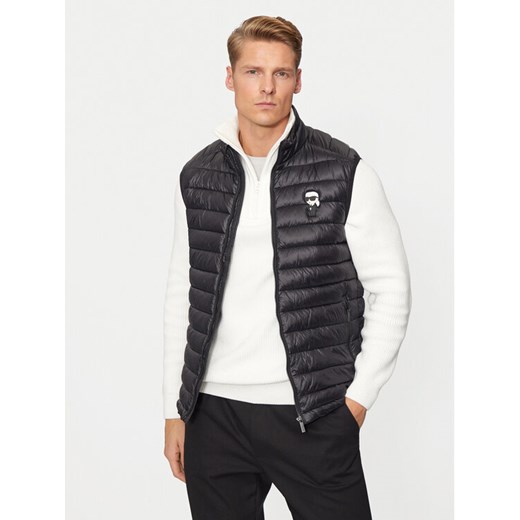KARL LAGERFELD Kamizelka 505023 500590 Czarny Regular Fit ze sklepu MODIVO w kategorii Kamizelki męskie - zdjęcie 188419163
