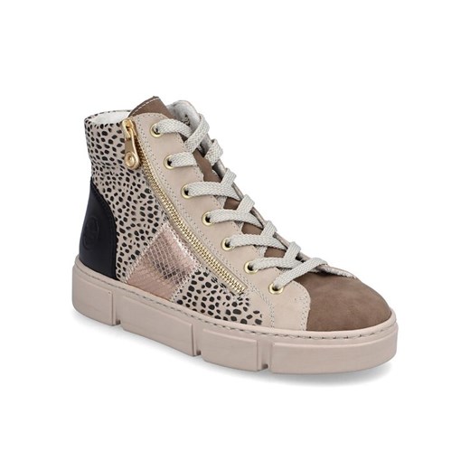 Rieker Sneakersy N5931-62 Beżowy ze sklepu MODIVO w kategorii Botki - zdjęcie 188419260