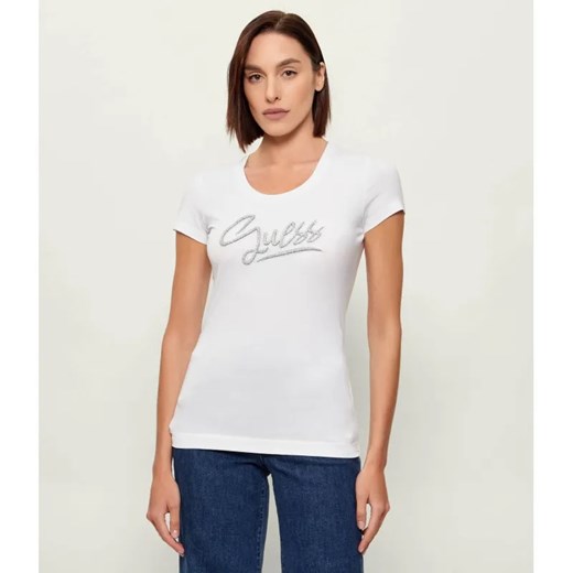 GUESS T-shirt | Slim Fit ze sklepu Gomez Fashion Store w kategorii Bluzki damskie - zdjęcie 188422713