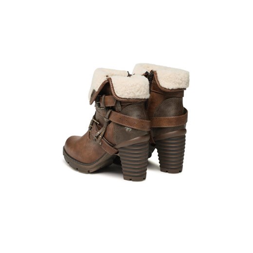 Botki Mustang 1292-602-301 Brązowy Mustang 41 eobuwie.pl