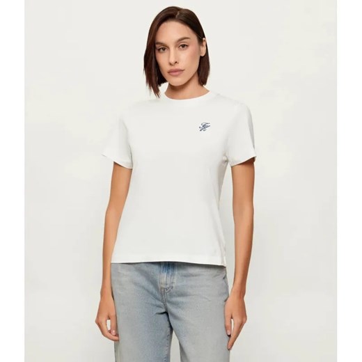Tommy Hilfiger T-shirt | Regular Fit ze sklepu Gomez Fashion Store w kategorii Bluzki damskie - zdjęcie 188443791