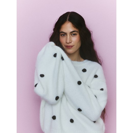 Reserved - Sweter w kropki - wielobarwny ze sklepu Reserved w kategorii Swetry damskie - zdjęcie 188445950