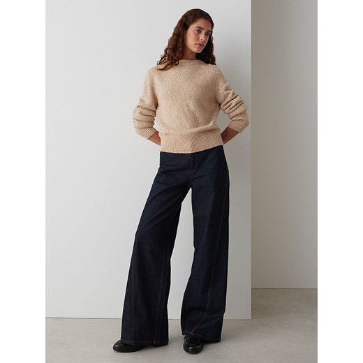 OPUS Sweter "Panep" w kolorze beżowym Opus 40 okazja Limango Polska