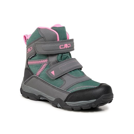 CMP Śniegowce Kids Pyry Snow Boot Wp 38Q4514J Szary ze sklepu MODIVO w kategorii Buty zimowe dziecięce - zdjęcie 188459552