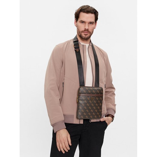 Saszetka Guess HMEVZL P2223 Brązowy ze sklepu eobuwie.pl w kategorii Torby męskie - zdjęcie 188471932