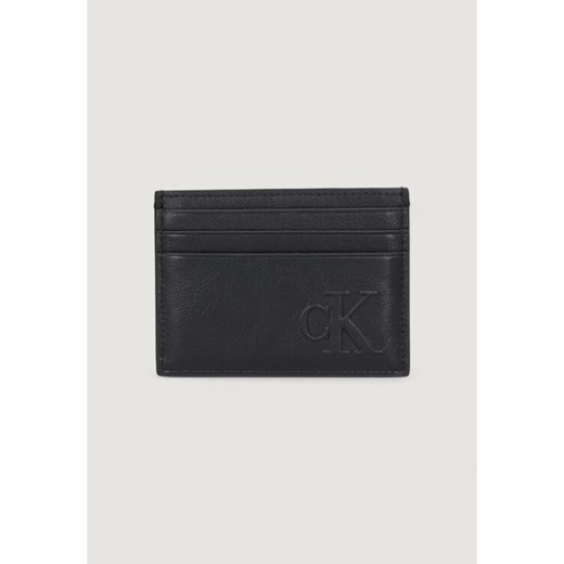 Calvin Klein Portfel BOLD CK EW CARD CASE Czarny ze sklepu MODIVO w kategorii Etui - zdjęcie 188474234