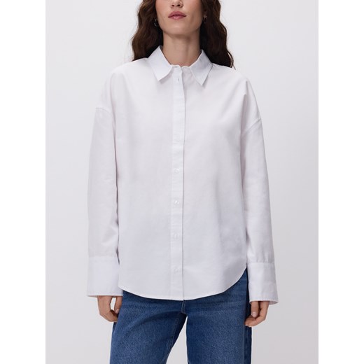 Reserved - Bawełniana koszula - biały ze sklepu Reserved w kategorii Koszule damskie - zdjęcie 188501362