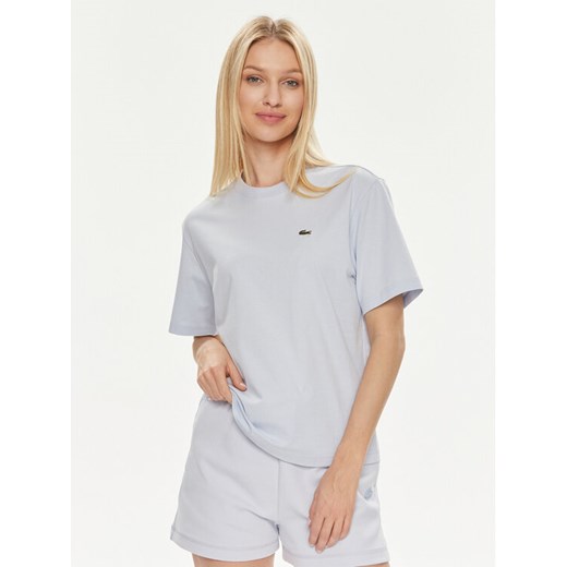 Lacoste T-Shirt TF7215 Błękitny Loose Fit ze sklepu MODIVO w kategorii Bluzki damskie - zdjęcie 188504072