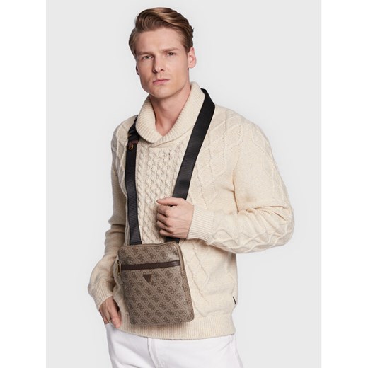 Guess Saszetka Vezzola Smart HMEVZL P2223 Beżowy ze sklepu MODIVO w kategorii Torby męskie - zdjęcie 188512603
