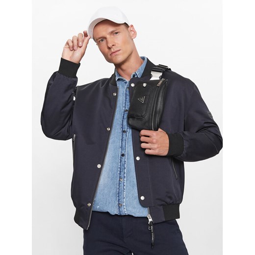 Guess Nerka Certosa Saffiano Smart Mini Bags HMECSA P3332 Czarny ze sklepu MODIVO w kategorii Nerki - zdjęcie 188513164