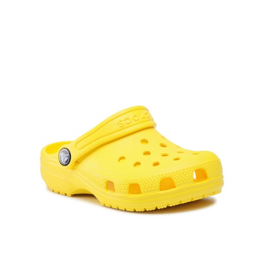 Crocs Klapki Classic Clog K 206991 Żółty ze sklepu MODIVO w kategorii Klapki dziecięce - zdjęcie 188514531