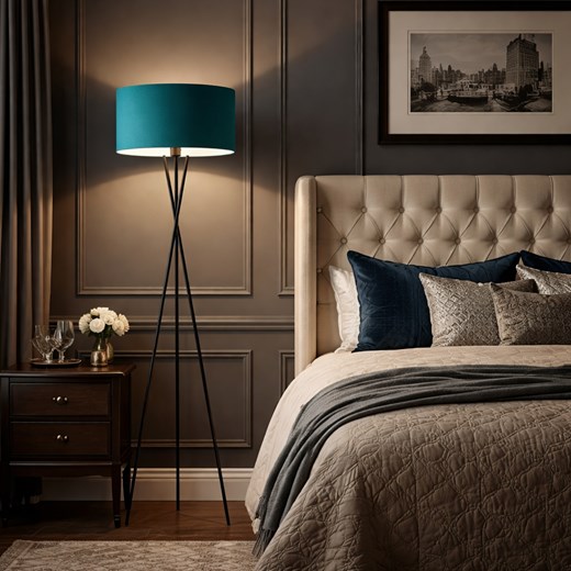 Nowoczesna lampa stojąca na trzech nogach do salonu PARYŻ ze sklepu Lysne w kategorii Lampy podłogowe - zdjęcie 188547593