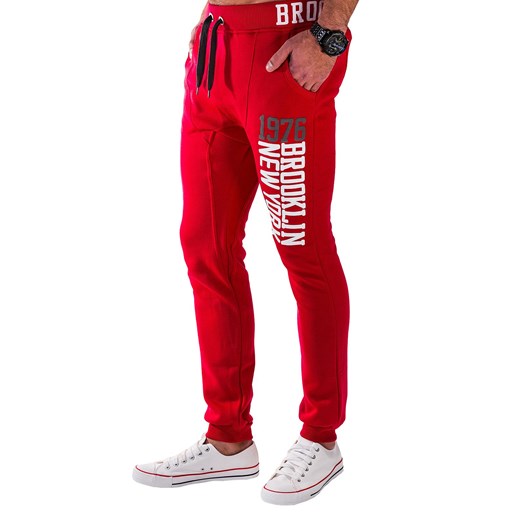 Spodnie P62 - CZERWONE ombre czerwony Spodnie