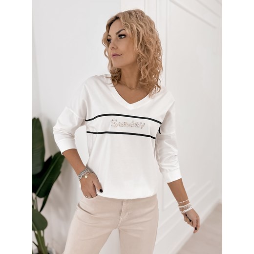 bluzka torres ecru one size ze sklepu UBRA w kategorii Bluzki damskie - zdjęcie 188645970