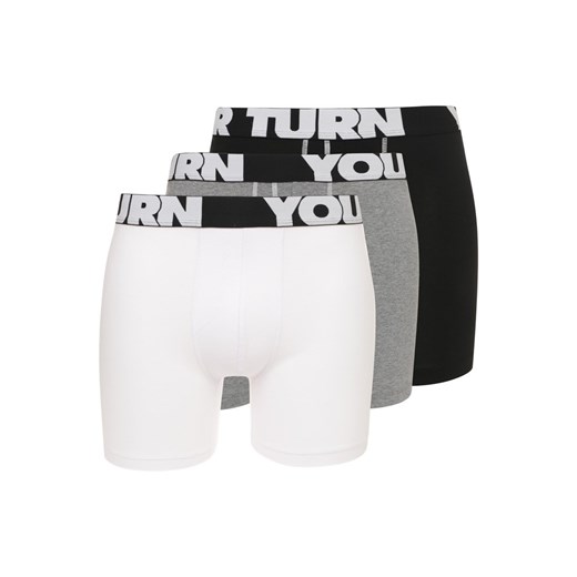 YOUR TURN 3 PACK Panty black/white/grey zalando bialy abstrakcyjne wzory