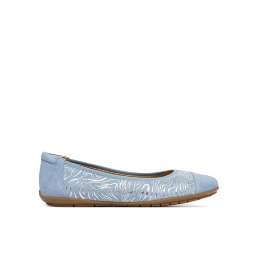 Baleriny Caprice 9-22101-46 Niebieski ze sklepu eobuwie.pl w kategorii Balerinki - zdjęcie 188652680