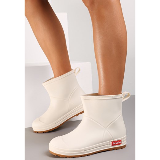 Białe Kalosze Melenope ze sklepu born2be.pl w kategorii Kalosze damskie - zdjęcie 188667274