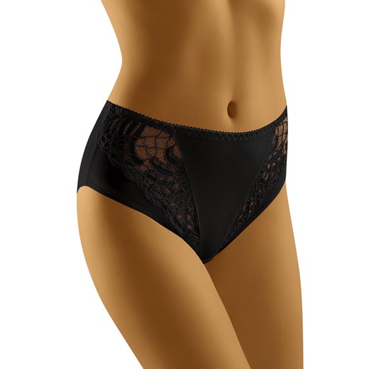 Wol-Bar Eco-Ga Majtki wysokie figi, czarny ze sklepu kontri.pl w kategorii Majtki damskie - zdjęcie 188670874