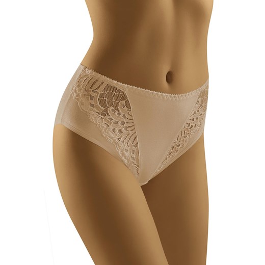 Wol-Bar Eco-Ga Majtki wysokie figi, beżowy ze sklepu kontri.pl w kategorii Majtki damskie - zdjęcie 188671274