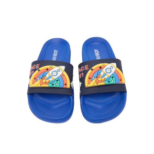 Action Boy Klapki P3047080K Niebieski ze sklepu MODIVO w kategorii Klapki dziecięce - zdjęcie 188677201