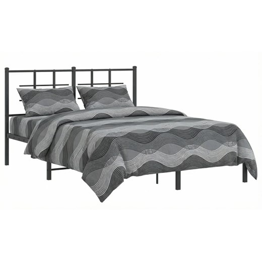 Czarne metalowe łóżko industrialne 120x200 cm K0-D71 ze sklepu Edinos.pl w kategorii Łóżka i materace - zdjęcie 188680251