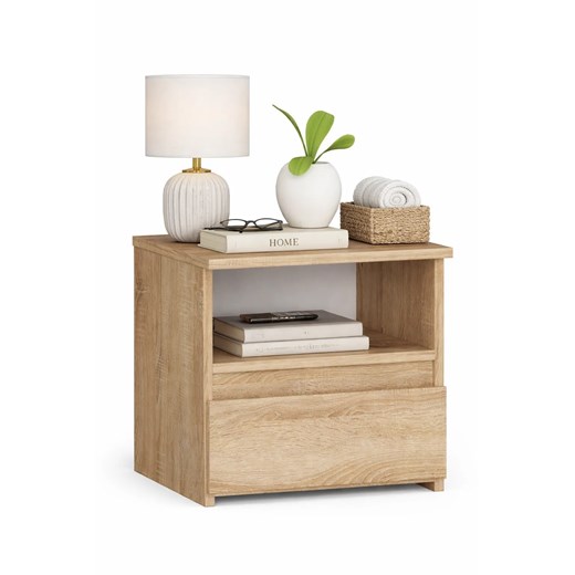 Szafka skandynawska nocna sonoma dąb F3-Z97 ze sklepu Edinos.pl w kategorii Stoliki i szafki nocne - zdjęcie 188680261