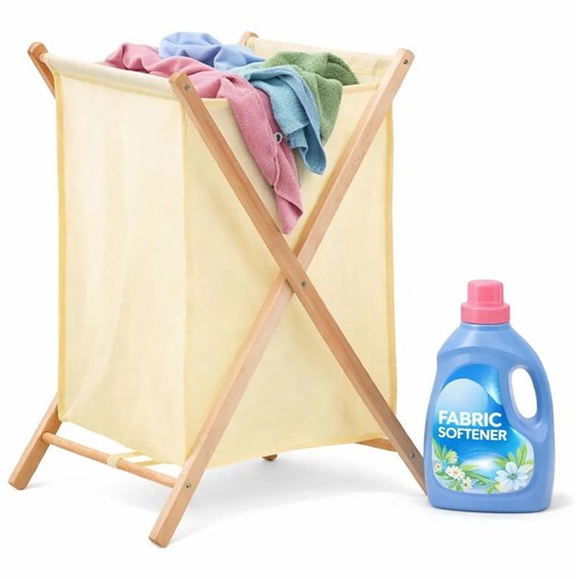 Składany kosz na pranie W4-B97 ze sklepu Edinos.pl w kategorii Kosze na pranie - zdjęcie 188689292