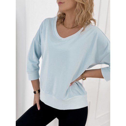 bluzka paradi błękitna one size ze sklepu UBRA w kategorii Bluzki damskie - zdjęcie 188690873