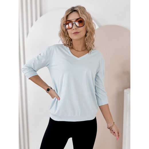 bluzka solena błękitna one size ze sklepu UBRA w kategorii Bluzki damskie - zdjęcie 188691041