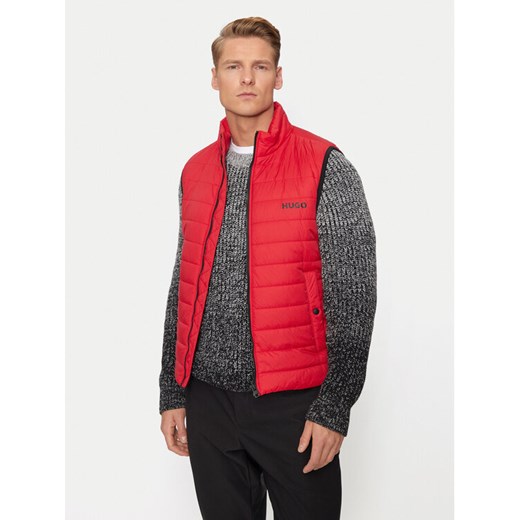 Hugo Kamizelka Bentino2221 50468742 Czerwony Slim Fit ze sklepu MODIVO w kategorii Kamizelki męskie - zdjęcie 188692241