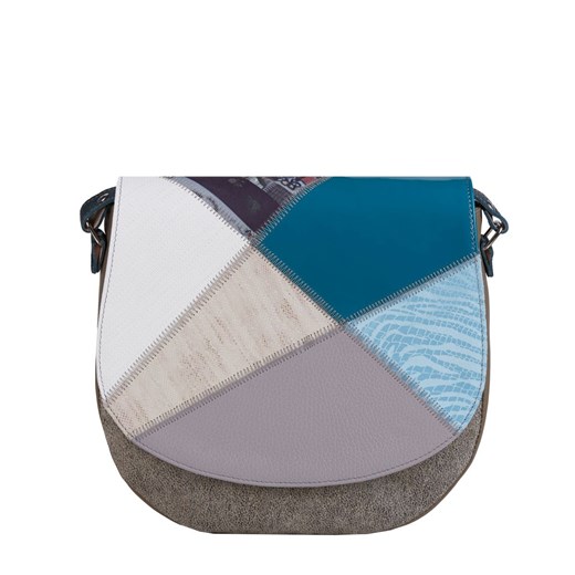 beżowa torebka damska skórzana listonoszka na ramię  Mała Zu ze sklepu Słoń Torbalski w kategorii Listonoszki - zdjęcie 188692711