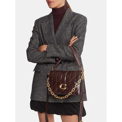Torebka Coach Tabby CAF55 Brązowy ze sklepu eobuwie.pl w kategorii Torebki damskie - zdjęcie 188696762