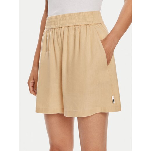 Hugo Szorty materiałowe Hamanna-1 50512875 Beżowy Regular Fit ze sklepu MODIVO w kategorii Szorty - zdjęcie 188708892