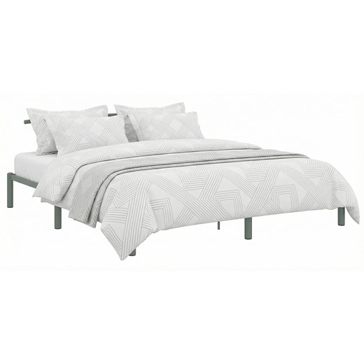 Szare metalowe łózko industrialne 160 x 200 cm M3-H91 ze sklepu Edinos.pl w kategorii Łóżka i materace - zdjęcie 188715932