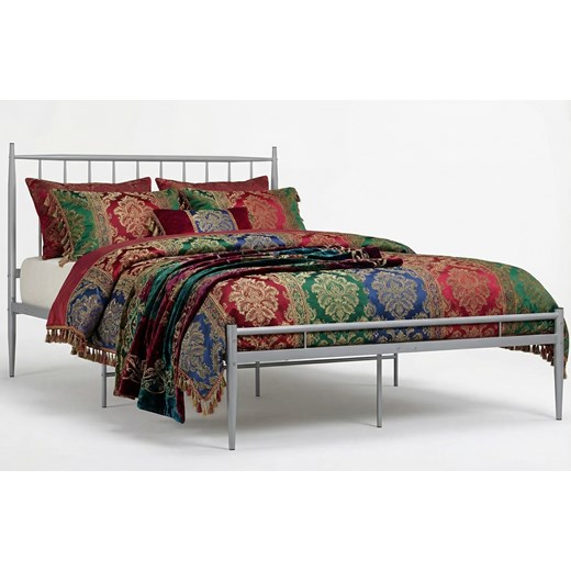 Szare metalowe łóżko industrialne 120x200 cm - Bumlo ze sklepu Edinos.pl w kategorii Łóżka i materace - zdjęcie 188715952