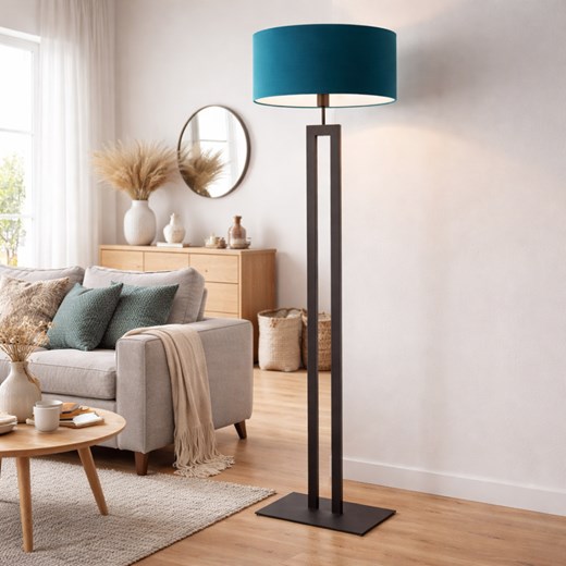 Srebrna lampa stojąca do salonu KALIFORNIA ze sklepu Lysne w kategorii Lampy podłogowe - zdjęcie 188722134