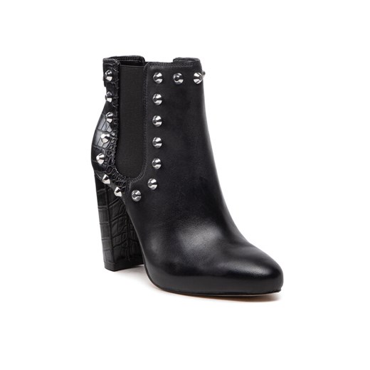 Guess Botki Ricoy FL8RIY LEA10 Czarny ze sklepu MODIVO w kategorii Botki - zdjęcie 188724434