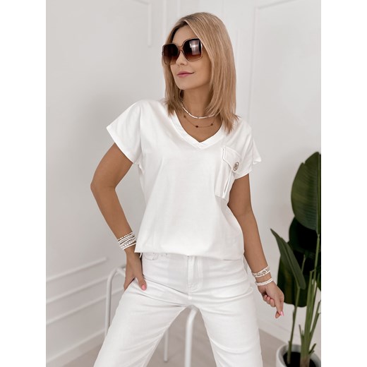 bluzka saenza ecru one size ze sklepu UBRA w kategorii Bluzki damskie - zdjęcie 188726422